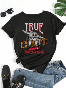 Women T-Shirts - 黑色 - 查看 5