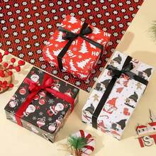 36/72 Sheets Premium Christmas Wrapping Paper (Includes Stickers) - Snowflake, Christmas Tree And Other Holiday Patterns, Suitable For Gift Wrapping And Decoration, Christmas Wrapping Paper - Style a - View 6