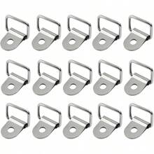 Heavy Duty D-Ring Tie Downs, Silver, 30 Pcs Small Tie Down Anchor, Lashing Ring, RV Car Truck Boat Trailer SUV Cargo - A - View 5