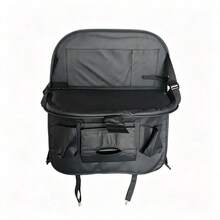 Car Seat Back Storage Bag With Foldable Small Table, Multi-Pocket Car Rear Seat Organizer, Suitable For Baby Travel Essentials - Multicolor - View 8