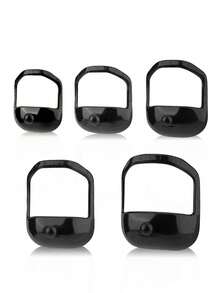 5pcs Men's Beard Styling Tool Set, ABS Material Goat Beard Styling Template, Can Draw Various Beard Styles Such As Curved Or Straight Sideburns, Goat Beard, Etc., Time-Saving Beard Trimming Kit - Multicolor - View 13