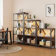 Bookcase - Brown 3-tier - View 6