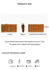Mcm Tracy Series Printed Ladies Crossbody Clutch Bag With Chain Strap - Cognac Color MYLESXT02CO001 - View 10