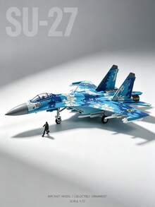 1 Set Assembly Kit With Transparent Cockpit Cover + Movable Wings + Detailed Painting ABS Material Handmade DIY Model Static Simulation Collectible Display Sci-Fi Fighter Aircraft Model Aviation Model Enthusiast Gift - Multicolor - View 2