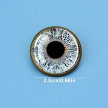 1PC Brooch Eye Pattern Glass Pin Unisex Gift Jewelry Fashion Accessor Statement Piece For Outfits And Parties - Bronze - View 3