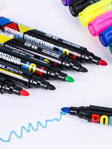 Back To School Season Colorful Whiteboard Marker Set 12 Colors, Erasable Markers, Smooth Writing, Easy To Erase, Multi-Color Ink For Teachers And Students, Perfect For Classroom Use - Multicolor - View 11