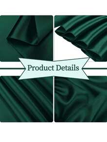 1pc/6pcs/10pcs Dark Green Satin Chair Sash Bows, Silk Chair Back Ribbon Belts Bows, Party Wedding Chair Back Decoration Ribbon Tie, Suitable For Birthday, Event, Hotel, Restaurant, Ceremony, Banquet Decoration - Dark Green - View 8