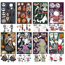 MONASHOP 8pcs Stickers, Face Decals, Waterproof Puzzle Stickers, DIY Craft Supplies, Cartoon Expression Stickers - Multicolor - View 2