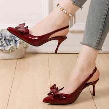 GAN AI Women Pumps - Burgundy - View 3