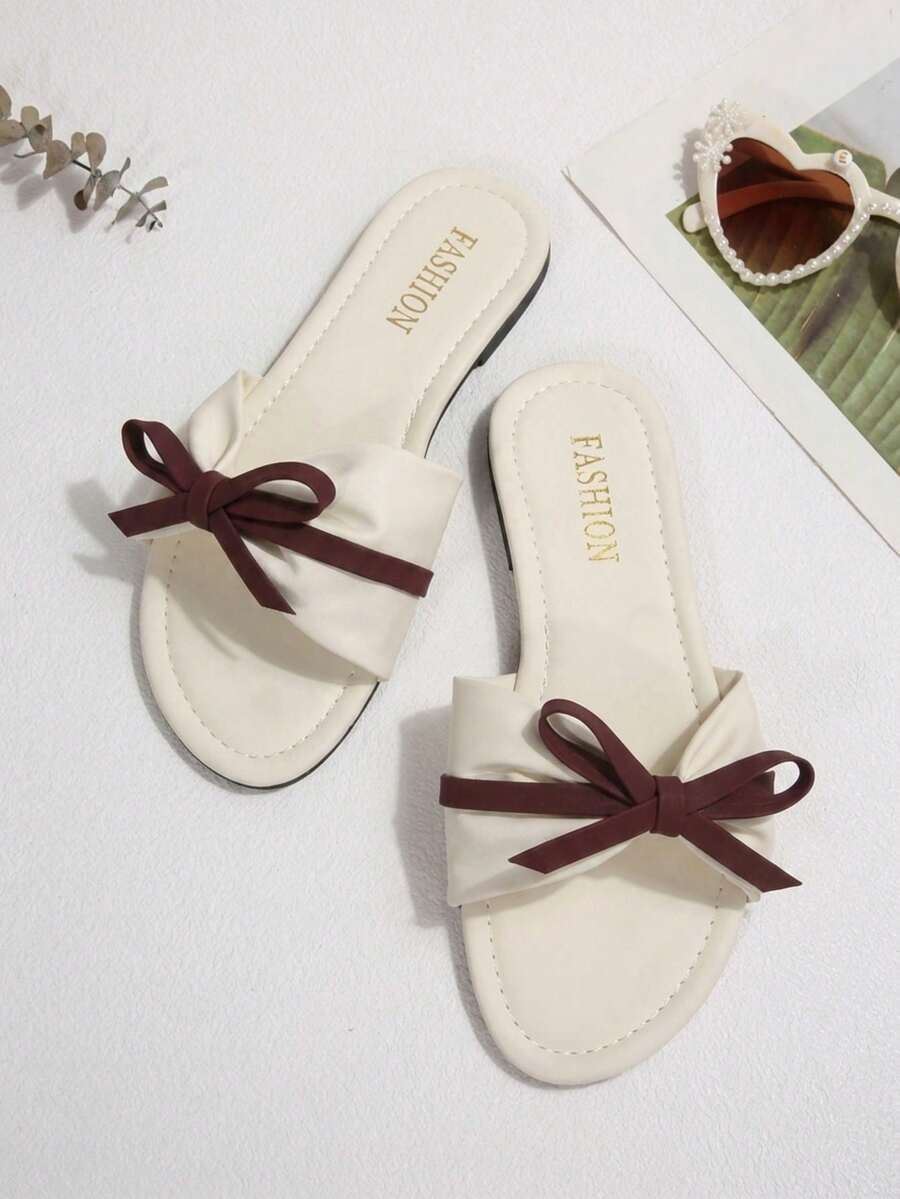 Bohemian Bow Knot Vacation - Red and White - View 1