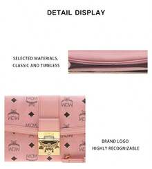 MCM Tracy 系列印花女士斜背包 附鏈條 MYLDSXT01PZ001 - 柔粉色MYLDSXT01PZ001 - 查看 9