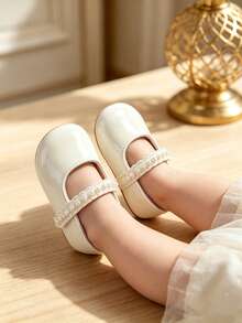 Infant Infant Girls Soft Sole Bowknot Princess Wedding Dress Mary Jane Flats Prewalker Newborn Light Infant Sneaker Shoes - White - View 3