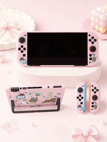 Jemdura, Compatible With Switch 2nd Generation Protective Case (2025), 1pc Cat Line Drawing Switch Game Console Accessory Protective Shell, Compatible With Switch 2 Model, Expandable Kickstand Hard Shell, Best Gift Compatible With Switch Players. - View 7