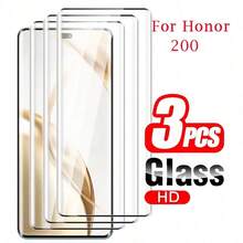 3片裝 3D 曲面鋼化玻璃螢幕保護貼，適用 X300 Pro/X300/V70// Lite/V50/V50 Lite/X200 Pro、Honor Magic 7 Lite/Magic 7 Pro/Magic 8 Pro/HONOR 400 Pro/HONOR 200/HONOR 200 Pro，高清全螢幕、防刮耐磨、簡易安裝 - 無色 - 查看 27