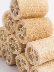 Natural Sponge Set - Exfoliating Body Cleansing Pads, Unscented, Minimalist Design, Suitable For Kitchen, Bathroom, Spa And Restaurant - Light Beige For Sensitive Skin, Spa Essential, Bath Sponge, Kitchen Cleaning Sponge, Minimalist Sponge Design, Unscented Sponge, Bath Body Sponge, Body Scrub Pad, Bathroom Accessory - Multicolor - View 4