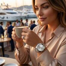 Relógio Champion Feminino Prata Aço Inox Fashion Analógico Resistente À Água 5 ATM Modelo CH24268Q - Prata - Visão 3