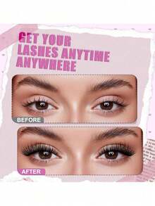 Magnetic False Eyelashes Set, Natural Reusable Magnetic Fox Eye Lashes, Enhance And Lengthen Eyelashes, Halloween, 3D Curly Fluffy Glue-Free Comfortable Wear, With Strong Magnets - Multicolor - View 2