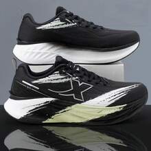 XTEP Shadow Engine 5.0 Men's New Mesh Breathable Cushioning Responsive Running Shoes - Black and White/green - View 7