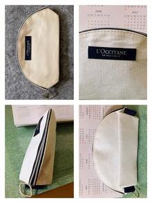 L'Occitane Cream Canvas Tote Bag, Gold Sun Print Brand Letter, Large Capacity Shoulder Handbag, Multi-Functional Storage Bag, Can Hold Books And Cosmetics, Minimalist French Style, Women's Holiday Gift LOCCITANE-GIFT-52 - White - View 6