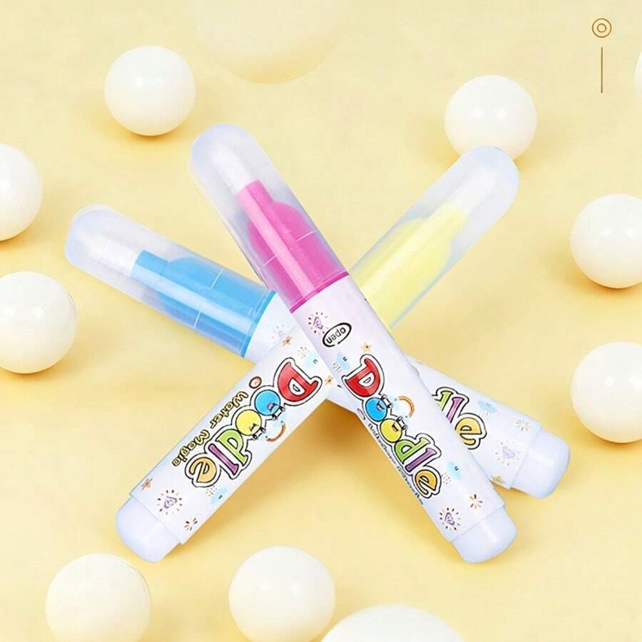 1pc Magic Water Painting Pen Random Color, Water-Based Marker, Water Painting Mat Replacement Pen, Children's Painting Accessories, Inkless Pen - Color Style Randomized - View 1