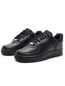 Nike Women's Sports Casual Shoes WMNS AIR FORCE 1 07 REC 26 Summer New Pure Black Low-Top Casual Sneakers DD8959-001 - Black - View 8