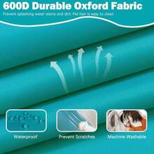 Sqodok - Funda de cojín de patio de 19 x 19 pulgadas, fundas de cojín impermeables para exteriores de repuesto para muebles de exterior, juego de 2 fundas de cojín seccionales para sofá y silla - Multicolor - Ver 5