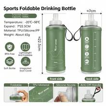 WEST BIKING 500ML Large Capacity Cycling Water Bottle Foldable Storage Odorless Dustproof Bite Suction Type Bicycle Water Cup Durable Leakproof Easy To Clean MTB Road Bike Water Bottle - Multicolor - View 12
