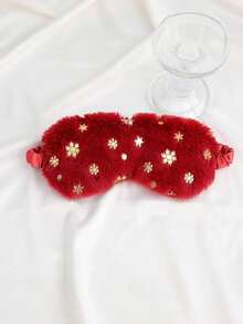 1PC Soft Plush Sleep Eye Mask, Skin Friendly Light Blocking Blindfold With Elastic Band, Comfortable Eyeshade For Sleeping Travel Office Nap - Multicolor - View 7