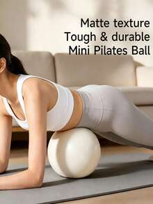 1 PC – Thickened Mini Pilates/Yoga Ball (Fitness Balance Ball); Suitable For Postpartum Abdominal Toning And Core Strength Training; Ideal For Workouts At Home, School, The Gym, Or The Office; Pilates & Yoga Accessory / Inflation Pump Included - Multicolor - View 9