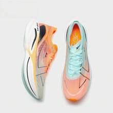 XTEP Sepatu Lari Pria 160X3.0PRO Generasi Terbaru untuk Balap Maraton, Pelat Karbon, dan Pencapaian Rekor Pribadi Jarak Jauh. - Putih/Biru-Oranye - View 8