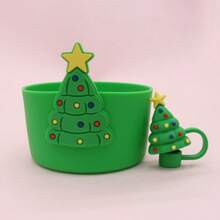 Christmas Tree Cup Decoration Set, Includes 2 Holiday Accessories, Designed For 30Oz And 40Oz Cups, With 10mm Silicone Straw Cap And Protective Sleeve - View 13