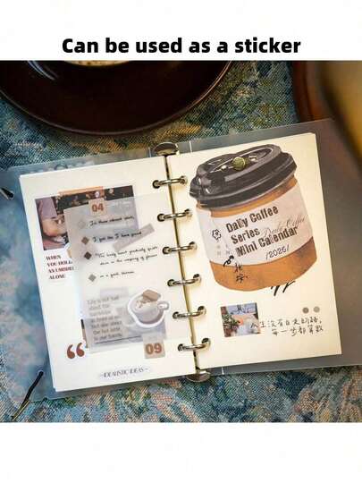 2/1pc 2026 Calendar Coffee Desktop Calendar - Vintage Cafe Theme With Memo Space - Office & Home Decor Planner - Holiday Productivity Gift, Thanksgiving Office Essential, Christmas Coffee Lover, Retro Decor, New Year Organization Upgrade