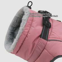 Warm Dog Winter Jacket, Collar With Built-In D-Ring, Reflective High Neck Fleece Vest, Adjustable Cold Weather Snow Jacket, Suitable For Small And Medium-Sized Dogs To Wear - Watermelon Pink - View 10