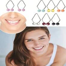 6pcs Facial Dimple Trainer, Smile Shaper, Portable Smile Enhancer & Muscle Exercise Tool, Facial Massage Roller For Facial Contouring - Multicolor - View 7