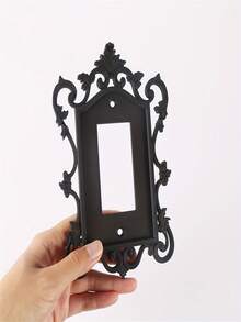 A Gothic Switch Plate Cover, Suitable For Home And Office Wall Decoration, Made Of Durable Plastic With Artistic Design, Perfect For Halloween Decor - Multicolor - View 7