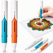 1/2/3 Sets Boîte de Stylo de Peinture de Diamant Automatique, Distribution Automatique de Perles, Rangement Facile, 3 Couleurs Disponibles, Convient aux Débutants, Artisanat DIY pour Adultes, Outils de Peinture de Diamant 5D, Passionnés de Peinture de Diamant, Cadeaux de Noël, Cadeaux d'Halloween - A - Voir 16