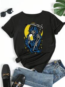 Women T-Shirts - 黑色 - 查看 5
