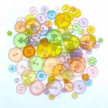 50g/Paket Kancing Resin Berbagai Ukuran, Cocok untuk Lukisan Kancing Buatan Tangan DIY, Paket Bahan Bunga Kancing, Kemeja, Sepatu, Topi, Pakaian, Kancing Jahit Bulat Buatan Tangan, Kancing Dekoratif, Aksesoris Jahit Buatan Tangan, Kerajinan DIY - Gaya campuran - View 14