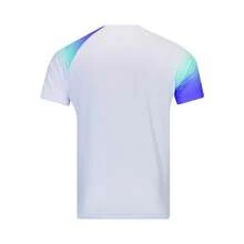 LI-NING Jersey Bulu Tangkis Pickleball Gradien Unisex AAYW061 - Putih - View 2