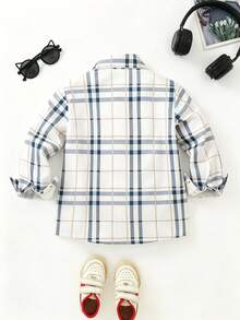 Young Boy Spring/Autumn Striped Long Sleeve Collared Casual Shirt - Multicolor - View 2