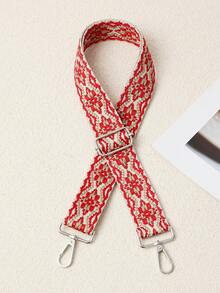 Ins Vintage Style Woven Strap, Adjustable Wide Pressure-Relieving Shoulder Strap, One Shoulder Crossbody Bag Replacement Strap Accessory - Multicolor - View 12