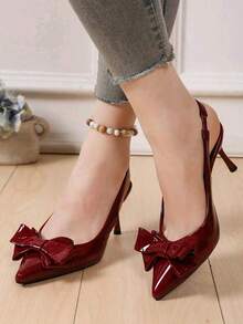 Women Pumps - Red - View 2