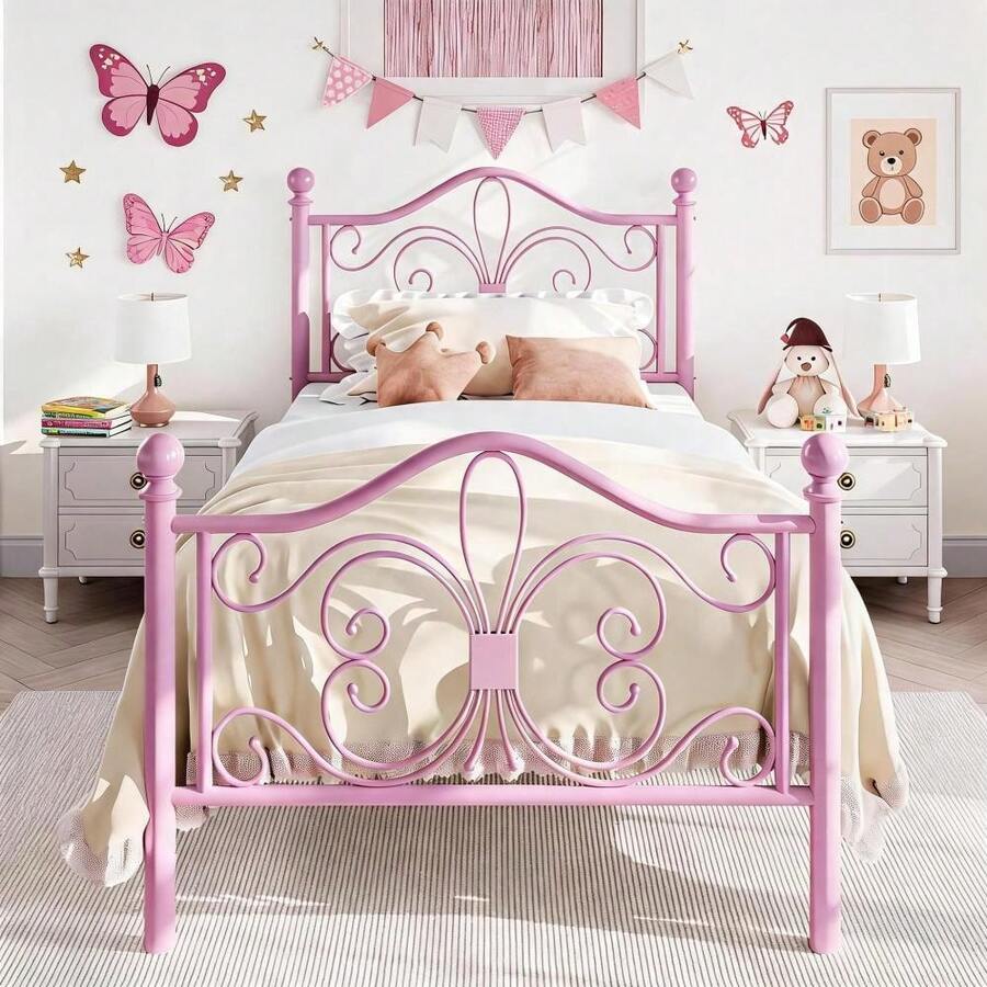 Sofa Bed Frame - Pink - View 1