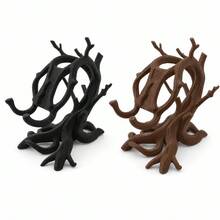 Root Shape Phone Stand, Nature Inspired Desktop Phone Holder, Stable Handsfree Viewing Stand For Video Calls, Streaming & Recipes, Decorative Phone Cradle For Home & Office - A - View 2