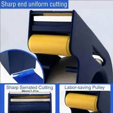 2pcs Handheld Masking Tape Cutter, Fits 35mm Wide Tape, Easily Cut Smooth Straight Lines, Painter's Tape Dispenser, Manual Tape Cutting And Spray Painting Masking Tool, Suitable For Painting, Wall Decoration And DIY Projects - Multi-color - View 5