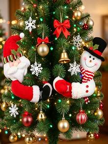 1 Peça Prendedor de Cortina Papai Noel, Fivela de Cortina Boneco de Neve, Decoração de Cena de Festa de Feriado, Criativo e Fofo, Adequado para Armazenamento de Cortinas, Decoração de Corrimão de Escada, Decoração de Garrafa, Decoração de Árvore de Natal e Decoração de Feriado de Reunião Doméstica, Melhor Escolha para Temporada de Casamento, Temporada de Formatura, Temporada de Volta às Aulas, Halloween, Presentes de Natal, Decoração Doméstica, Decoração de Quarto - Vários estilos - Visão 2