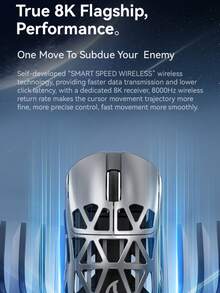 ATTACK SHARK R2 Magnesium Alloy Wireless Mouse PAW3950 Lightweight Gaming Esports Bluetooth Tri-Mode 4K8K Mouse - View 9