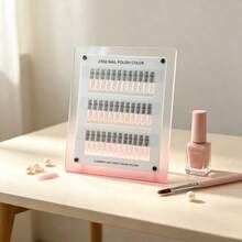 1 Set Gradient Acrylic Magnetic Nail Art Color Palette, Detachable Nail Tips Gel Nail Polish Display Board, Professional Nail Art Color Selection Storage Tool, Suitable For Nail Salon And Home DIY - Multicolor - View 4