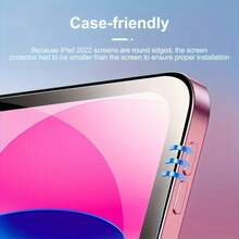 ZYONS 2pcs High Definition Tempered Glass Screen Protector, Anti-Scratch Anti-Fingerprint Bubble-Free Easy Installation Full Coverage, Compatible With IPad 11th Gen(2025)/10th Gen/9th Gen/8th Gen/7th Gen/6th Gen, Air 11-Inch(2024)/13-Inch(2024)/Air 5/4/3/2/1, Pro 11-Inch/12.9-Inch(2024/2022/2021/2020/2018), Mini 7th Gen(2024)/6th Gen/5th Gen/4th Gen, Essential Tablet Accessory For Daily Office And Study - Clear - View 2