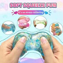 1pc Soft Game Controller Stress Ball, Decompression Toy, Soft Filled Squeeze Toy, Stress Relief Game Controller, Birthday Party Favor Bag, Unisex, Slow Rebound! Squeeze Stress Ball, Random Style And Color - Multicolor - View 9